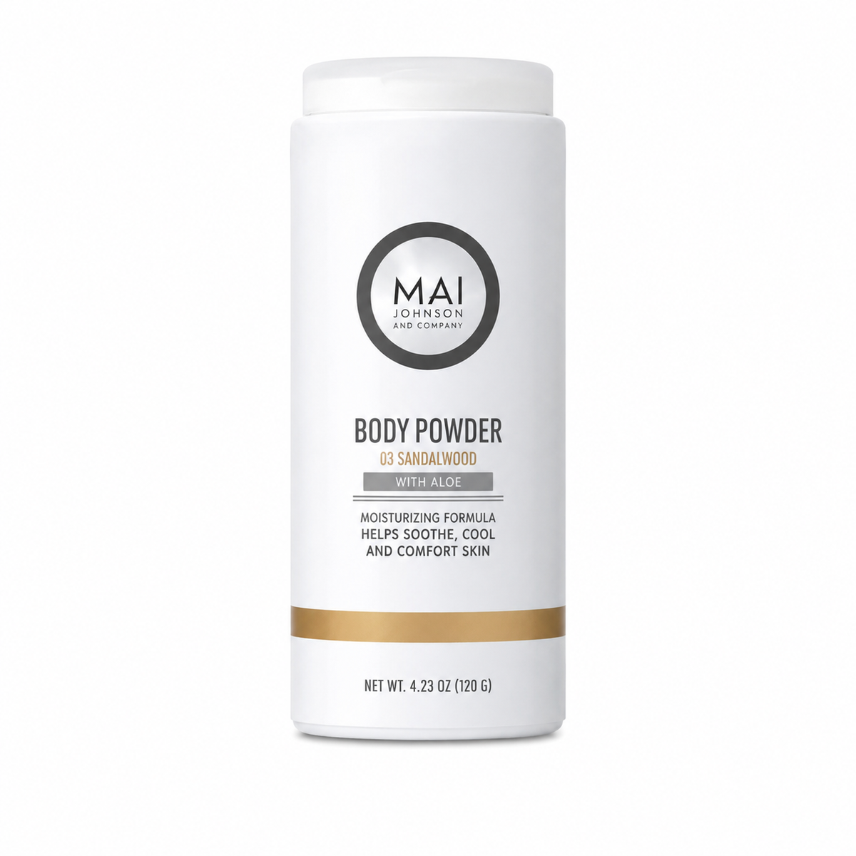 Mai Johnson & Company Body Powder 4.23 oz Sealed Scent: 03 Sandalwood