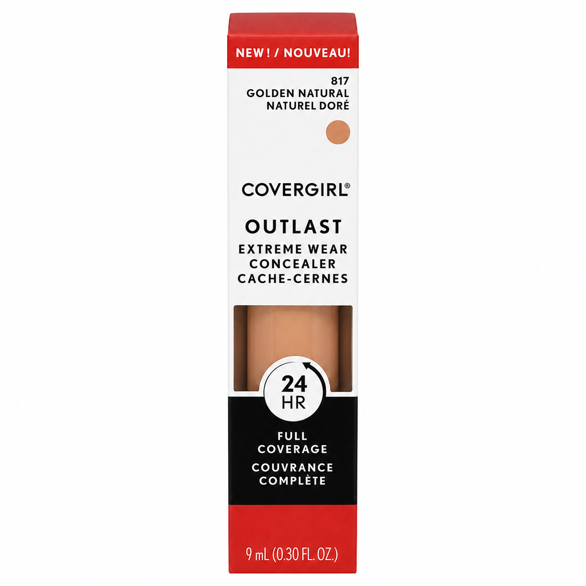 Covergirl Outlast Extreme Wear Concealer 0.3 oz Boxed Shade: 817 Golden Natural