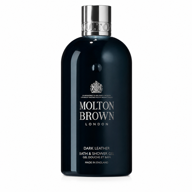 Molton Brown Dark Leather Bath and Shower Gel 10 oz Loose