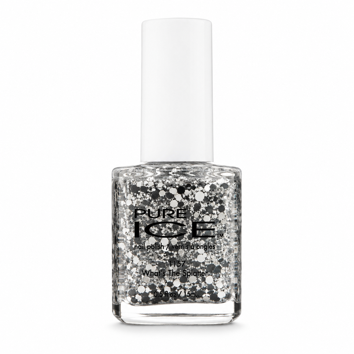 Pure Ice Nail Polish 0.5 oz Loose Color: 1157 What's The Splatter
