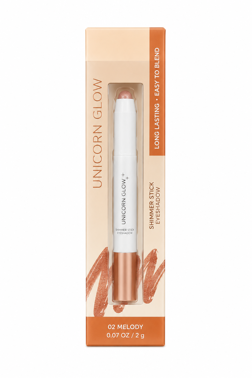Unicorn Glow Shimmer Stick Eyeshadow 0.07 oz Carded Color: 02 Melody