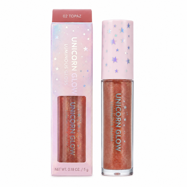 Unicorn Glow Luminous Gloss 0.18 oz Boxed Color: 02 Topaz