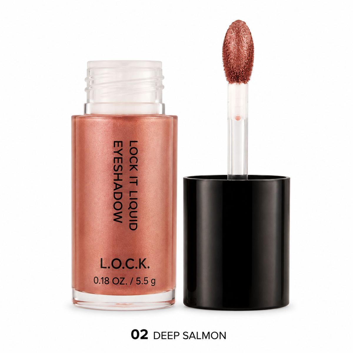 Lock It Liquid Eyeshadow 0.18 oz Sealed Color: 02 Deep Salmon