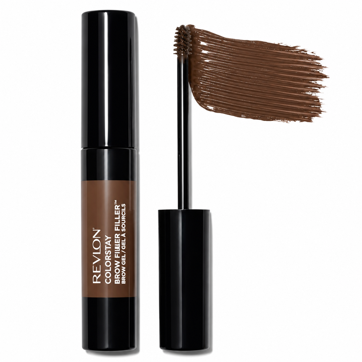 Revlon ColorStay Brow Fiber Filler Brow Gel 0.23 oz Carded Color: 303 Medium Brown