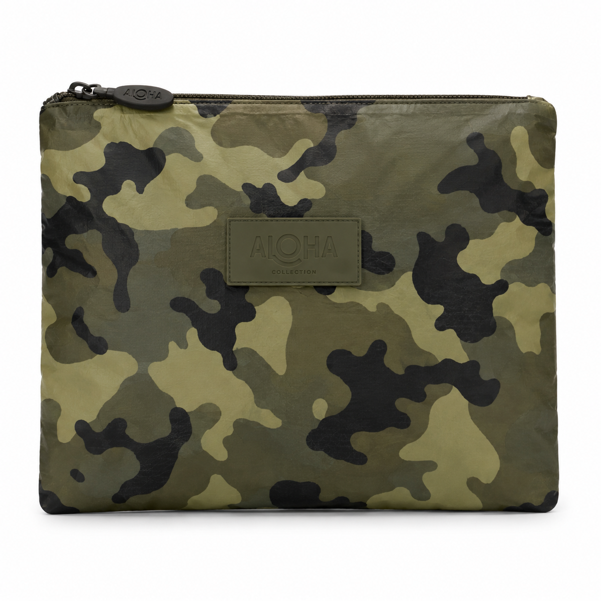 Aloha Collection Mid Camo Hunter Olive Pouch Bag