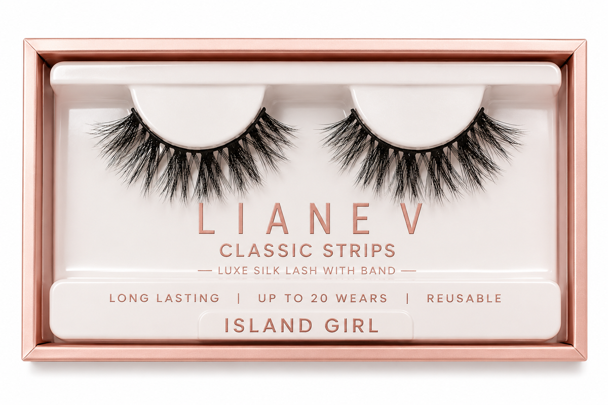 Liane V Classic Strips Luxe Silk Lash with Band Boxed Style: Island Girl