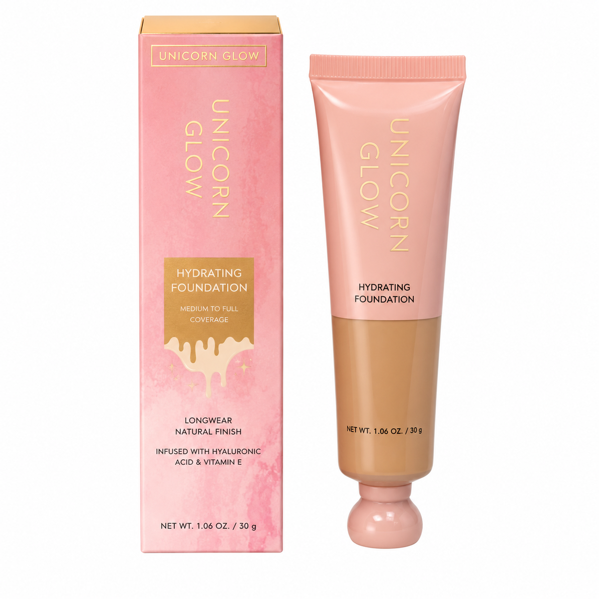 Unicorn Glow Hydrating Foundation 1.06 oz Boxed Shade: 04 Buff