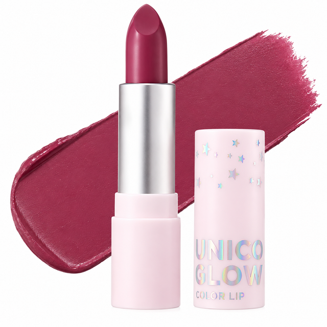 Unicorn Glow Color Lip Semi Matte 0.12 oz Boxed Color: 10 Dusty Rose