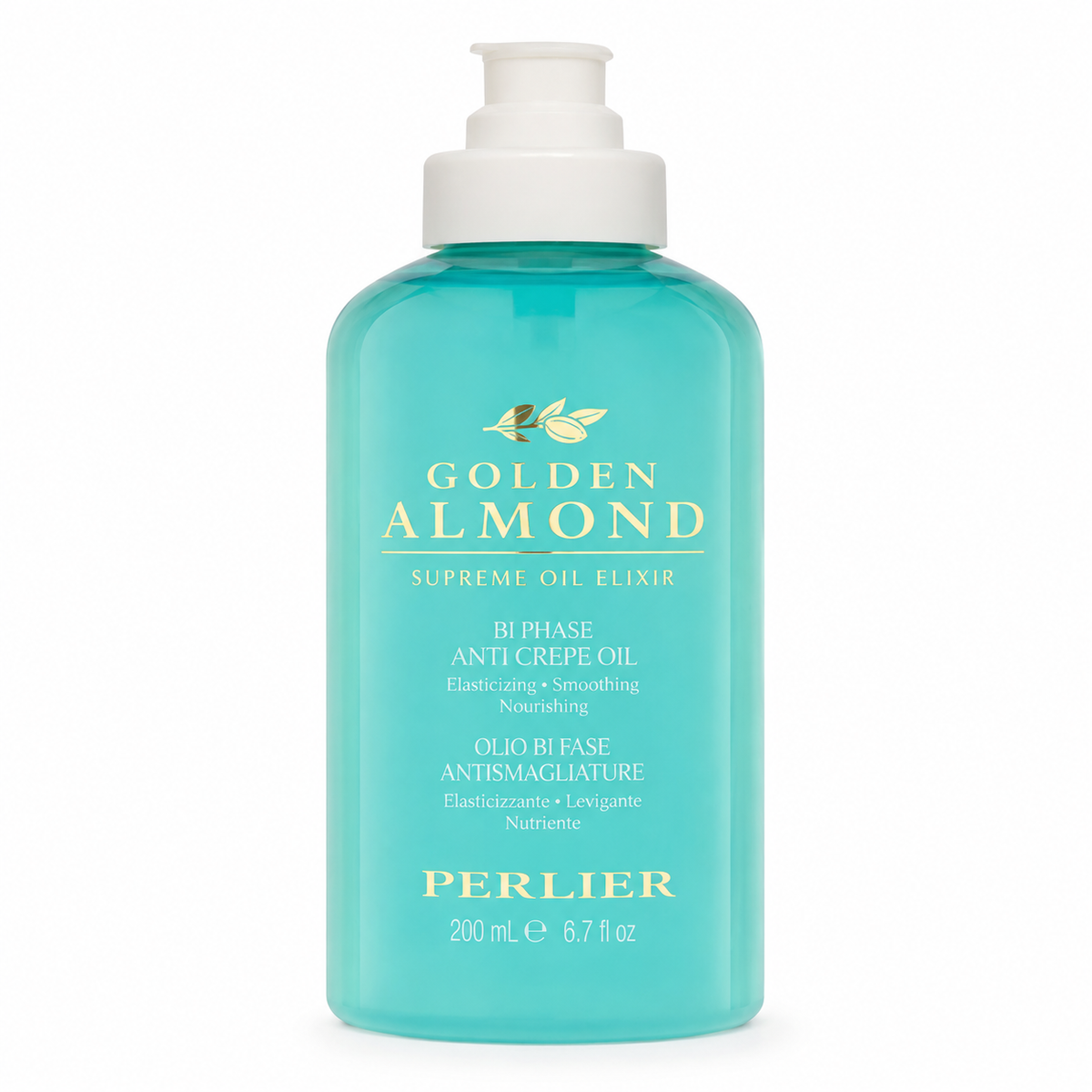 Perlier Golden Almond Bi Phase Anti Crepe Oil 6.7 oz Sealed