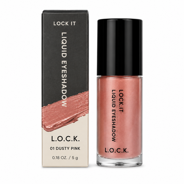 Lock It Liquid Eyeshadow 0.18 oz Boxed Color: 01 Dusty Pink