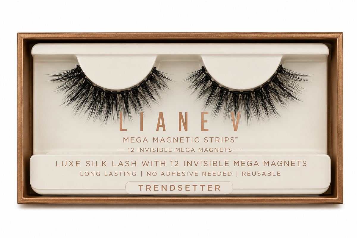 Liane V Mega Magnetic Strips Lashes 12 Invisible Mega Magnets Boxed Style: Trendsetter
