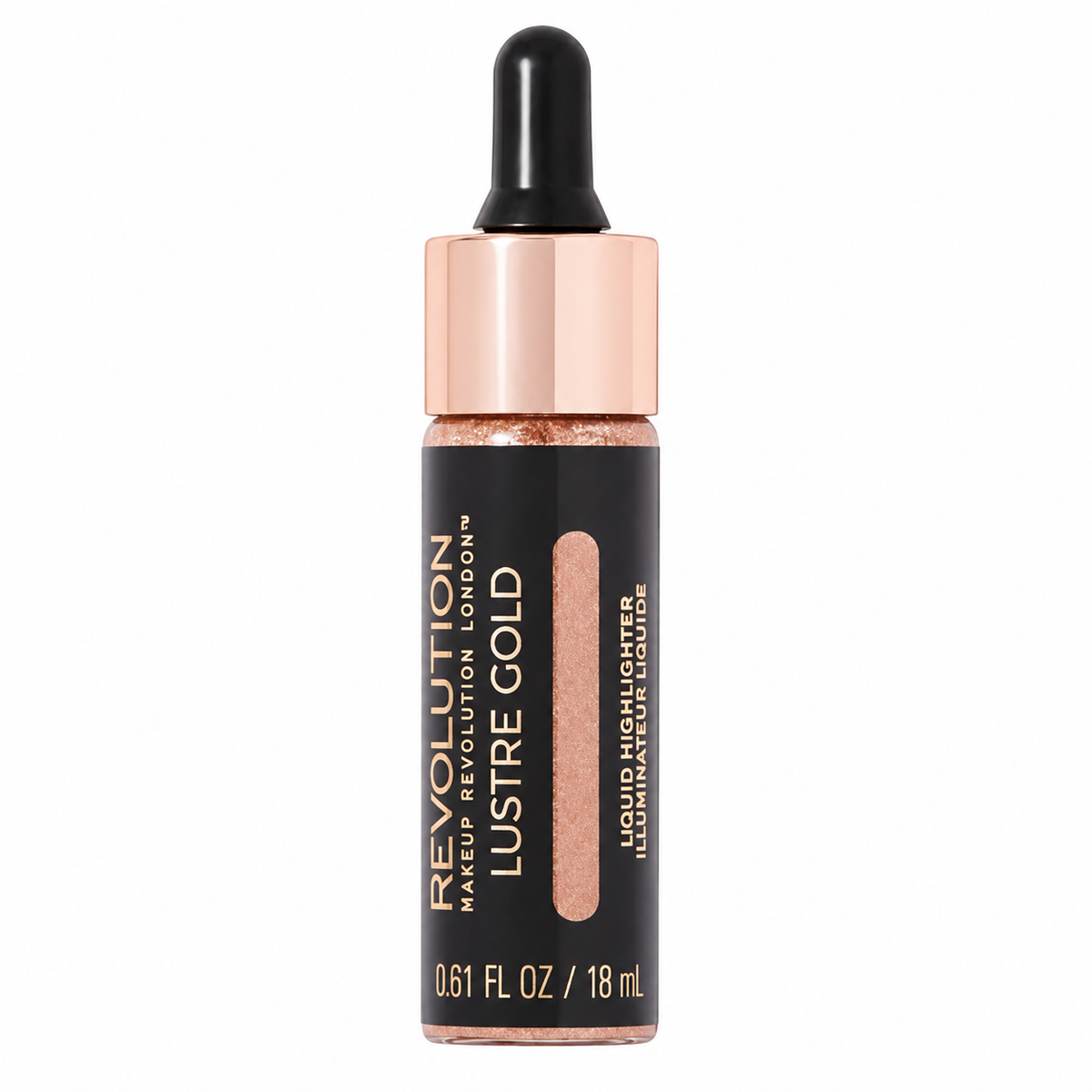 Makeup Revolution Liquid Highlighter 0.61 oz Sealed Color: Lustre Gold