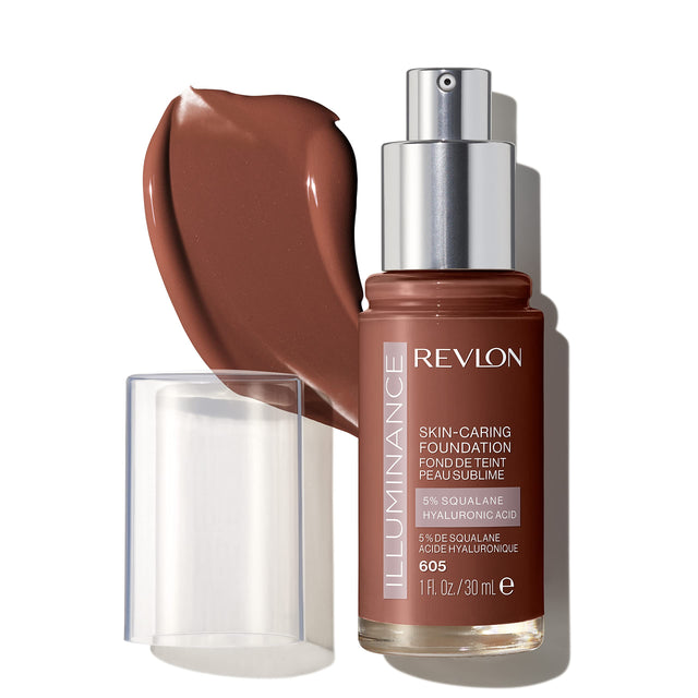 Revlon Illuminance Skin Caring Foundation 1 oz Sealed Shade: 605 Rich Mahogany