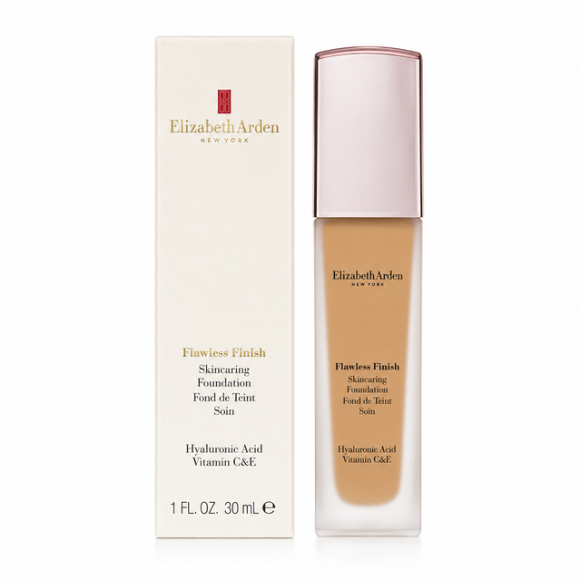 Elizabeth Arden Flawless Finish Skincaring Foundation Hyaluronic Acid Vitamin C E 1 oz Boxed Shade: 540W