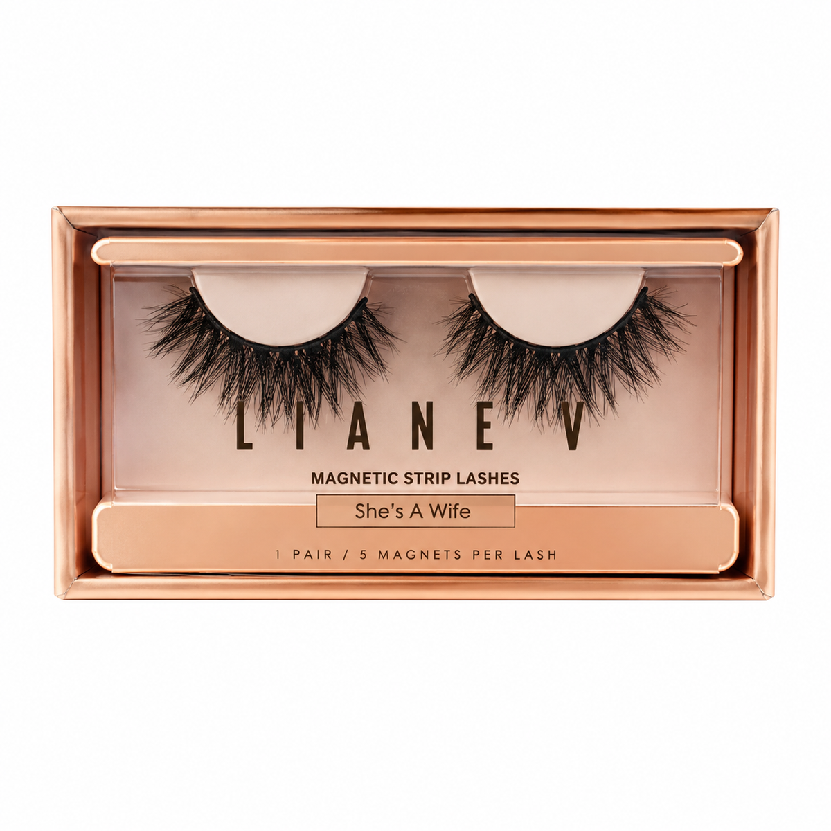 Liane V Mega Magnetic Strips Lashes 12 Invisible Mega Magnets Boxed Style: She's A Wife