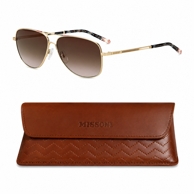 Missoni Women's Gold Frame Sunglasses Bag