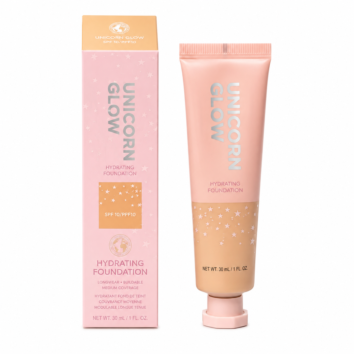 Unicorn Glow Hydrating Foundation 1.06 oz Boxed Shade: 08 Medium Buff