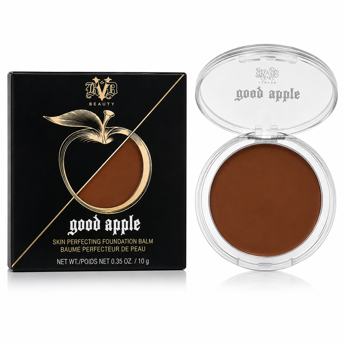 KVD Beauty Good Apple Skin Perfecting Foundation Balm 0.35 oz Boxed Shade: 080 Deep