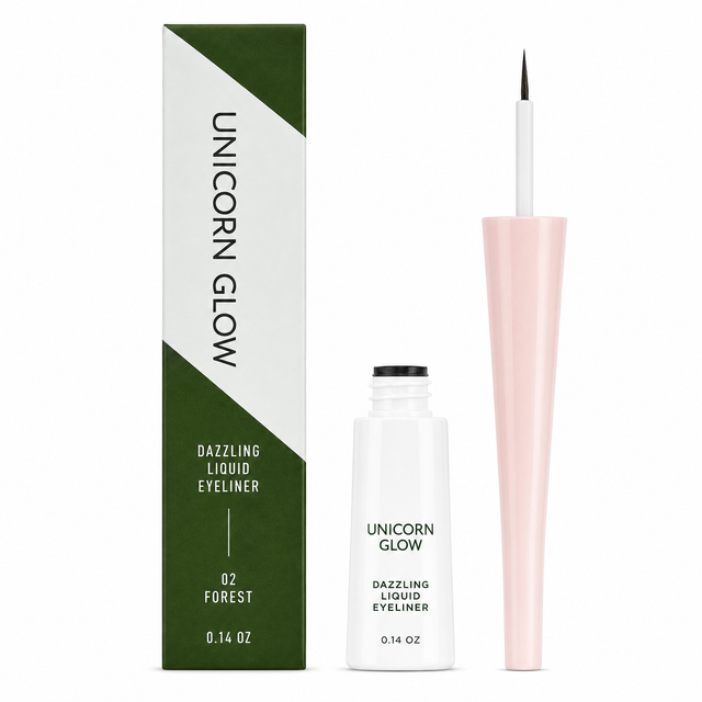 Unicorn Glow Dazzling Liquid Eyeliner 0.14 oz Boxed Color: 01 Autumn