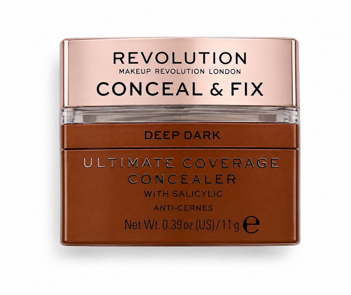 Makeup Revolution Conceal and Fix Deep 0.39 oz Boxed Shade: Deep Tan
