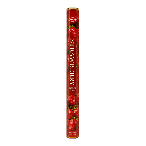 Hem Strawberry Incense Sticks 20 Sticks Tube Hex Boxed