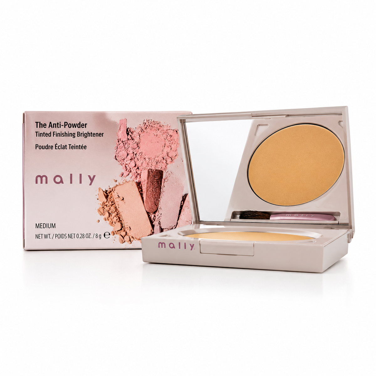 Mally Beauty The Anti-Powder Tinted Finishing Brightener 0.39 oz Boxed Shade: Medium