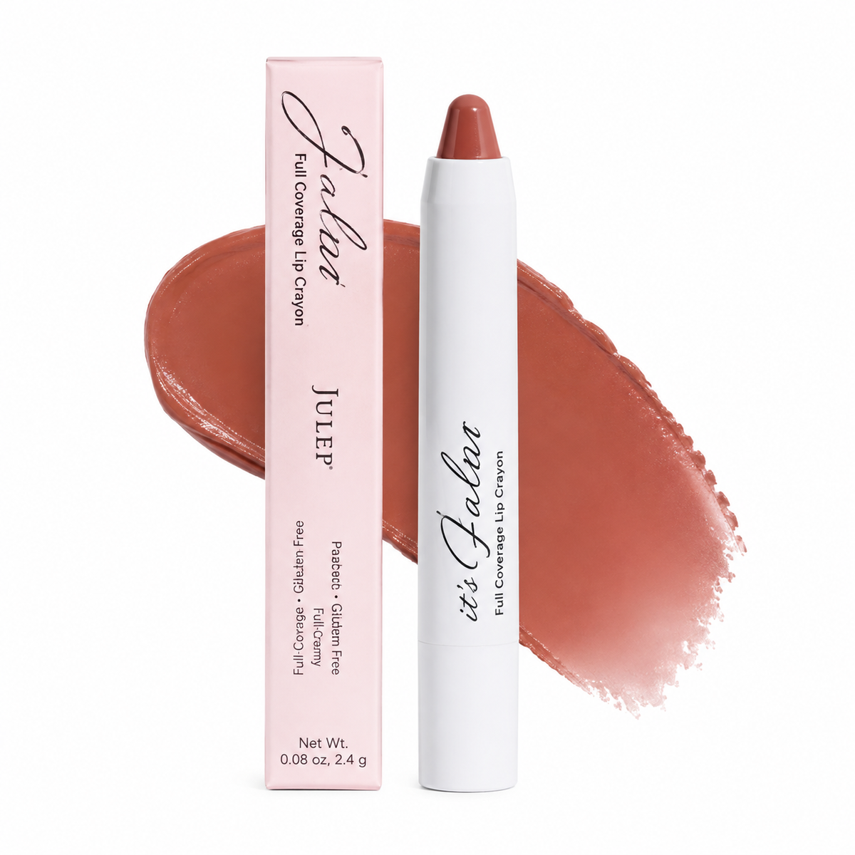 Julep Beauty Its Balm Full Coverage Lip Crayon 0.08 oz Boxed Color: 90s Neutral