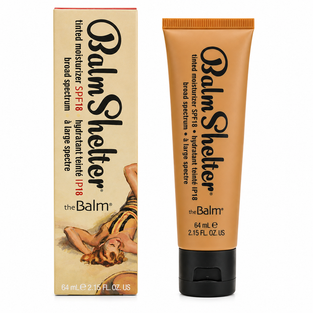 The Balm Balmshelter Tinted Moisturizer SPF 18 2.15 oz Boxed Shade: After Dark