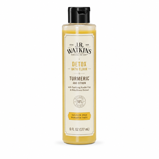 J.R. Watkins Detox Bath Elixir - Turmeric and Citron 6 oz Sealed
