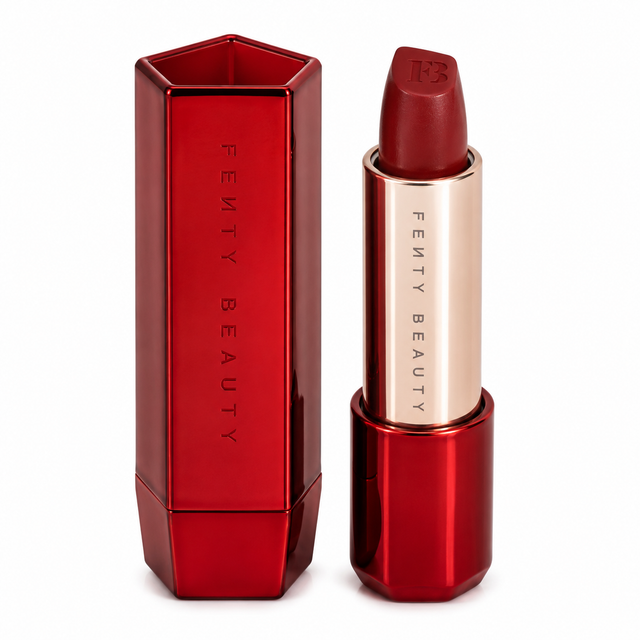 Fenty Beauty Icon Semi-Matte Lipstick - Kissin' Kutie with Red Shell 0.134 oz Unboxed Color: Kissin Kutie