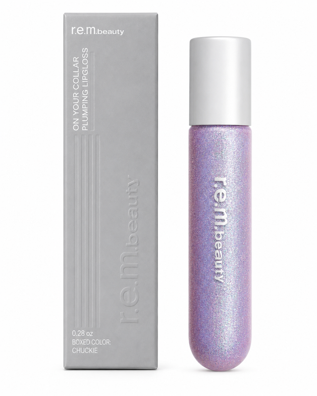 r.e.m. beauty On Your Collar Plumping Lipgloss 0.28 oz Boxed Color: Chuckie