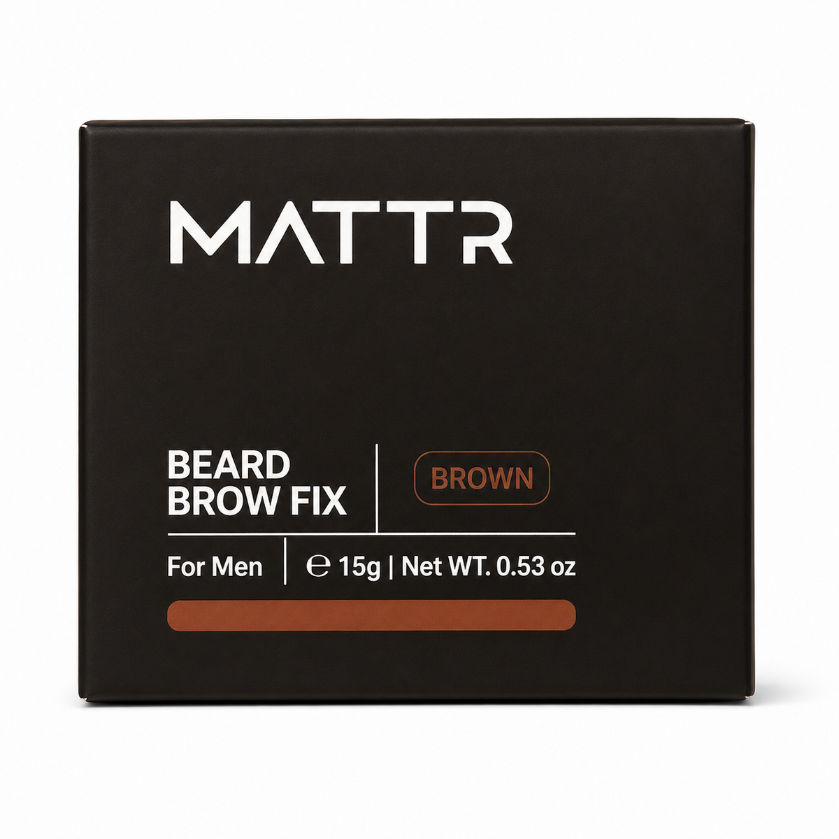 Mattr Beard Brow Fix for Men 0.53 oz Color: Brown