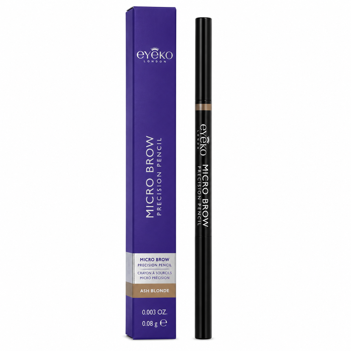 Eyeko London Micro Brow Precision Pencil 0.003 oz Boxed Color: Ash Blonde