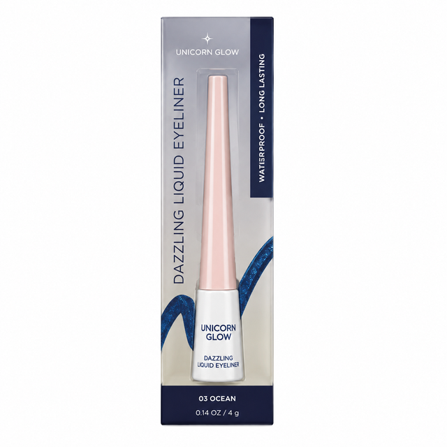 Unicorn Glow Dazzling Liquid Eyeliner 0.14 oz Carded Color: 03 Ocean