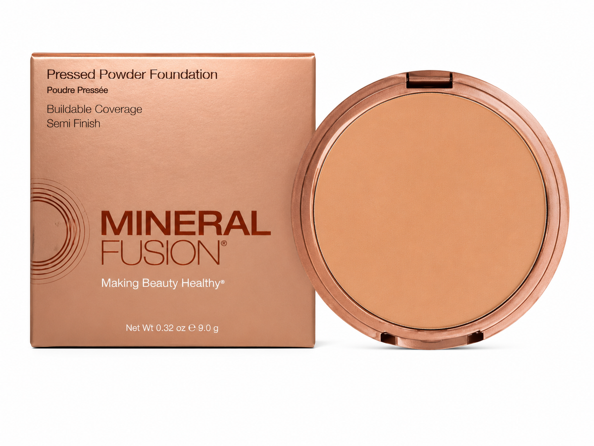 Mineral Fusion Pressed Powder Foundation 0.32 oz Boxed Shade: Deep 1 Caramel