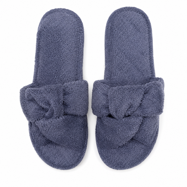 Barefoot Dreams Cozyterry Sandal Indigo Small Bag