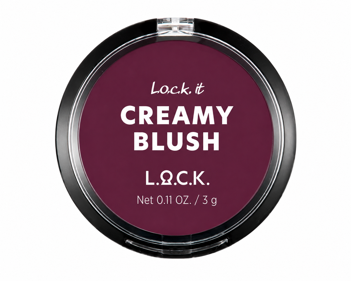 Lock It Creamy Blush 0.11 oz Boxed Color: 06 Purple Plum