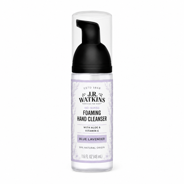 J.R. Watkins No Rinse Foaming Hand Cleanser - Blue Lavender 1.6 oz Loose
