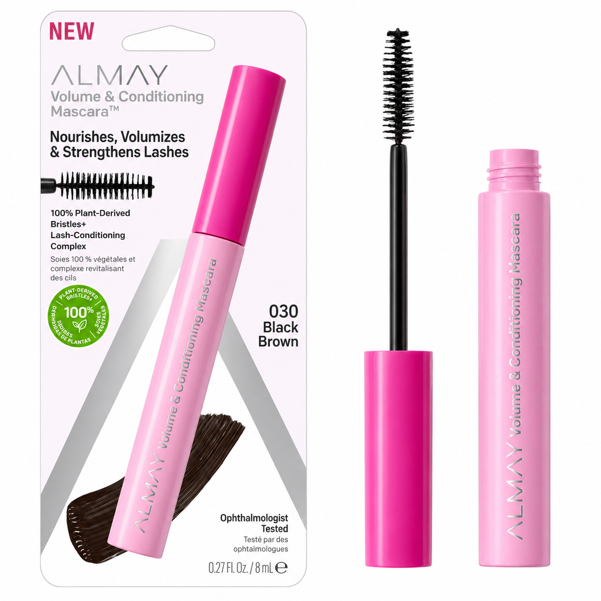 Almay Volume and Conditioning Mascara 0.27 oz Loose Color: 030 Black Brown