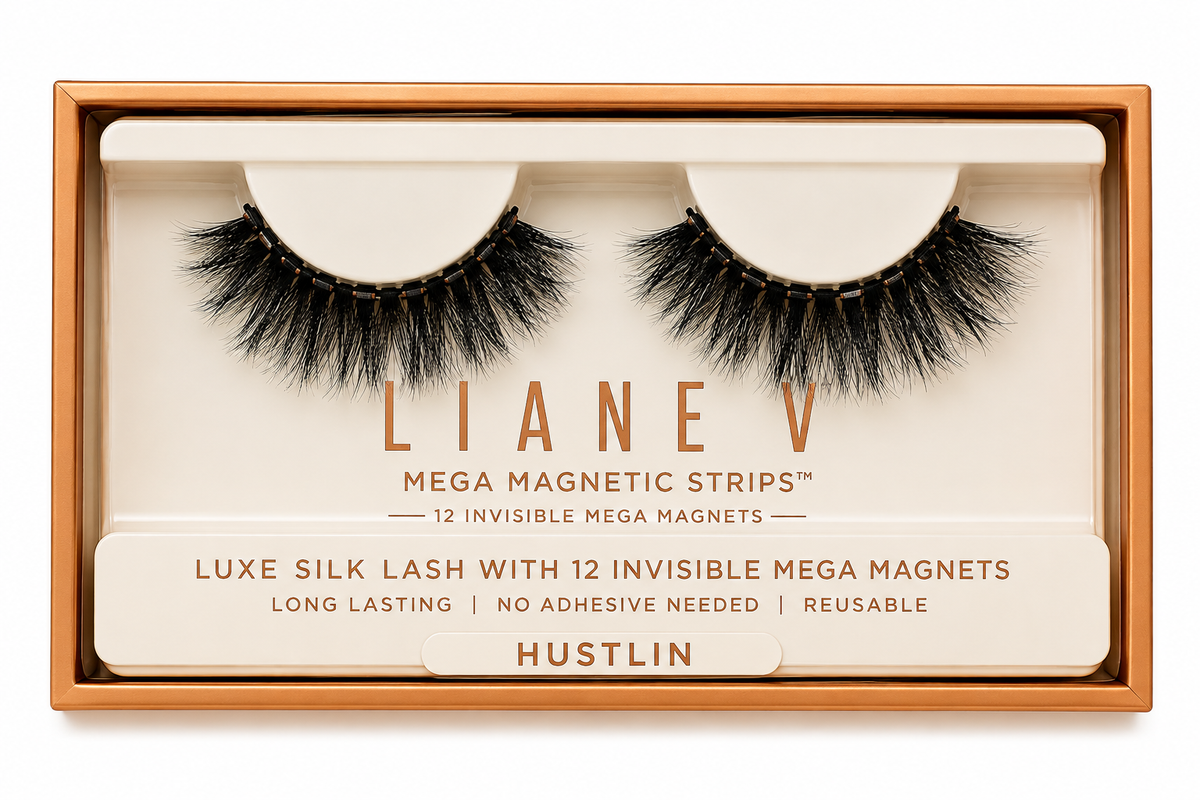 Liane V Mega Magnetic Strips Lashes 12 Invisible Mega Magnets Boxed Style: Hustlin
