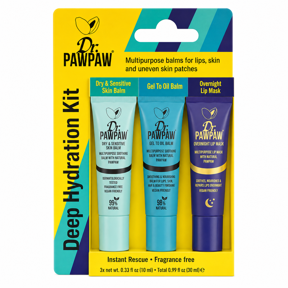 Dr. PAWPAW Deep Hydration Kit 3 Piece Set Boxed