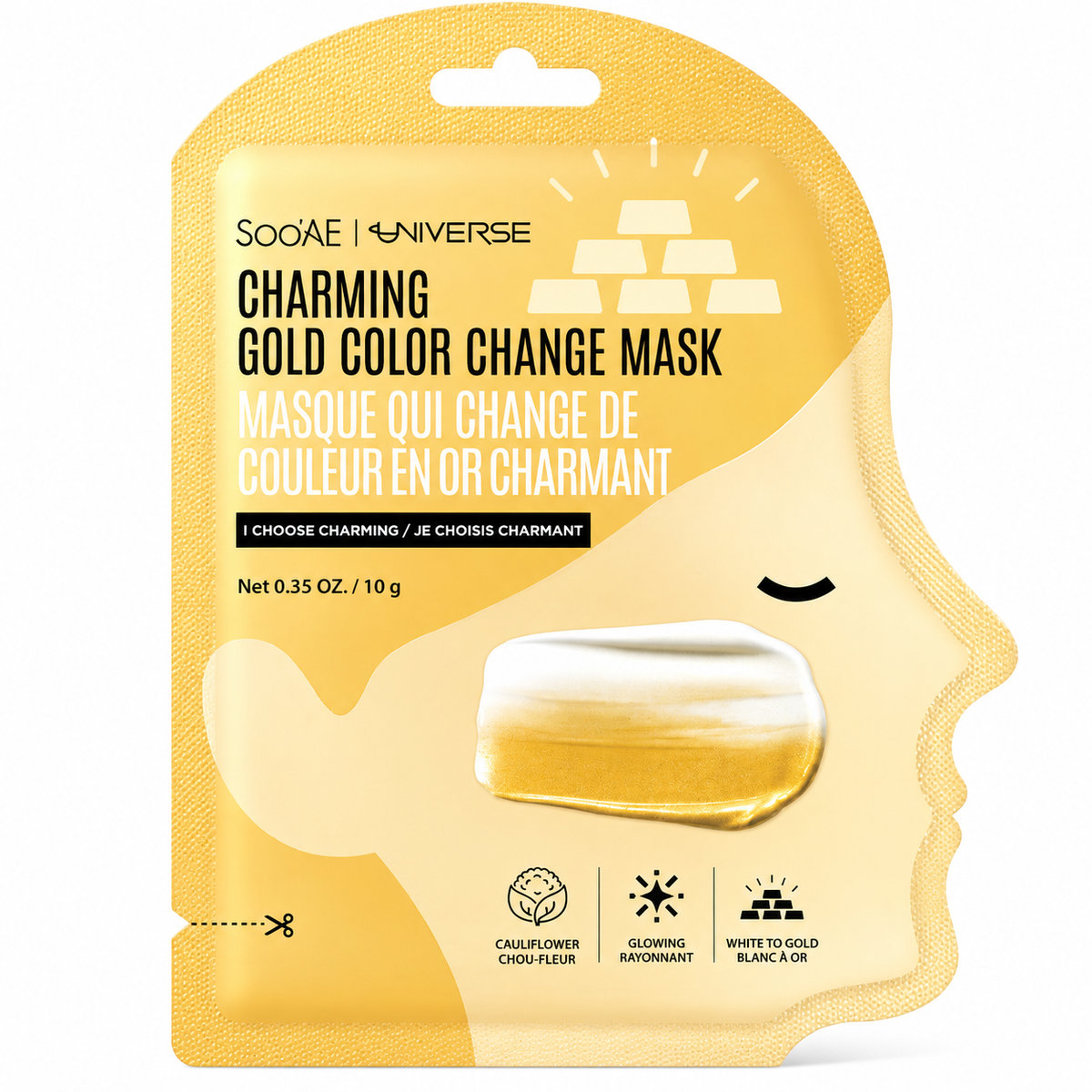 Soo'AE Universe Charming Gold Color Change Mask 0.35 oz Sealed