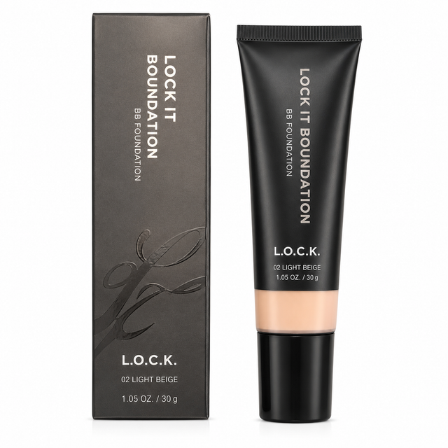 Lock It BB Foundation 1.05 oz Boxed Shade: 02 Light Beige