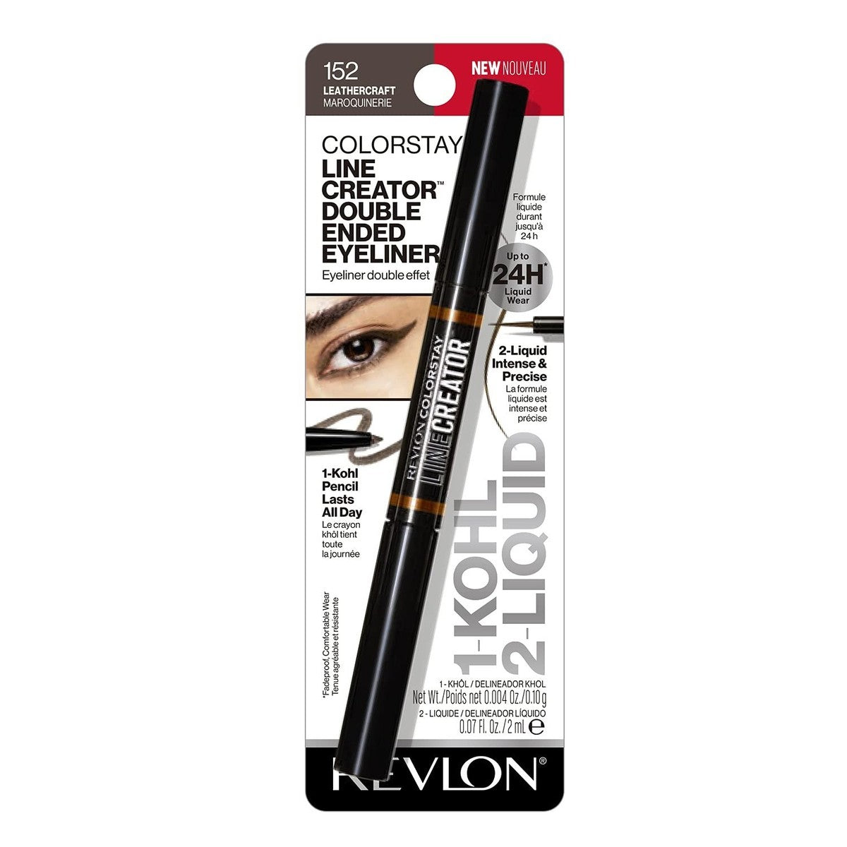 Revlon ColorStay Line Creator Double Ended Eyeliner 0.004 oz Loose Color: 152 Leathercraf